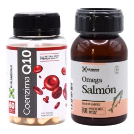 Omega 3 de Salmn  Coenzima Q10 60 Cps Energa y Bienestar Cardiovascular Alta Absorcin Ingredientes Naturales Sin Aditivos                             