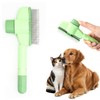 ALLY-MAGIC Cat Flea Comb, Self Cleaning Dog Cat Grooming Brush