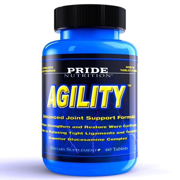 Pride Nutrition Joint Supplement with Glucosamine Chondroitin Sulfate and MSM for Stronger Joints Rheumatoid Arthritis Pain Reliever & Helps Rebuild Torn Ligaments & Cartilage Agility 60 Pills