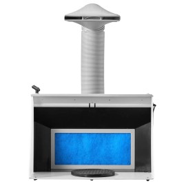 Portable Hobby Airbrush Paint Spray Booth Kit 21.5 X 18.7 X 14.6 in Dual Fans & 3 LED Lights Model D0100X3L3UPAir Volume: 9 m3/min, Size: Size W56xD49xH36 cm