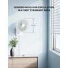 8.5-Inch Quiet Wall-Mounted Oscillation Fan with Remote & Timer, 4-Speed