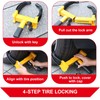 Happybuy Tire Clamp, 2 Set Universal Wheel Clamp, Flexible Anti-Theft