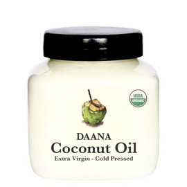 Daana Coconut Oil for Skin: USDA Organic, Extra Virgin, Cold Pressed (350 ml)