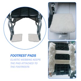 ytylbh Faux Synthetic Sheepskin Bed Pad Wheelchair Blanket Wheelchair Leg Rest Pad Foot Protectant Recliner Leg Cushion Footrest Cover Foot Armrest Covers Footplate Protector(Apricot) (Footrest Pads)