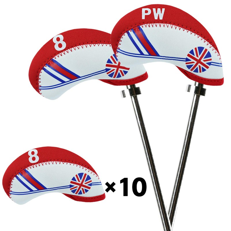Golf Iron Head Covers with Number Printed Value 10 Pcs/Set,