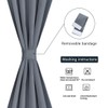 PiccoCasa Blackout French Door Curtain Panel - Blackout Door Curtain