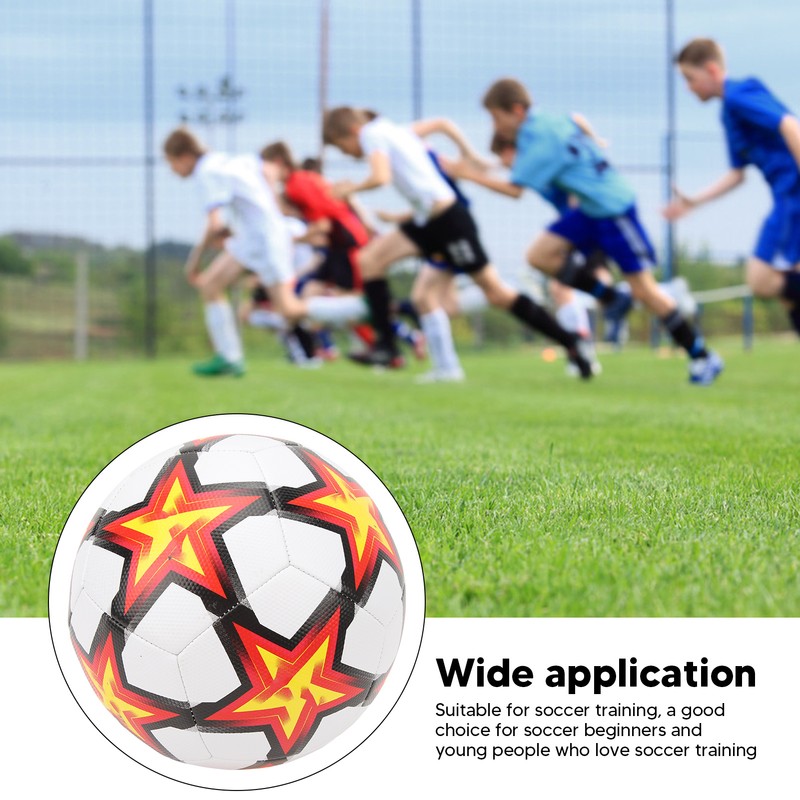 Sports Soccer Balls Size 5 PU Star Pattern Traditional Soccer