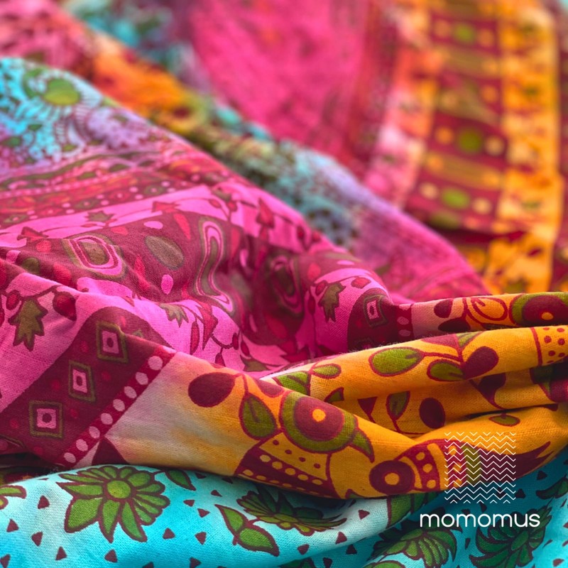MOMOMUS Mandala Tapestry Hippie, Boho or Psychedelic XXL - Tie-Dye,