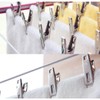 HappyHome Stainless Steel Silver Clothespins Set of 20 Cute Clothespins