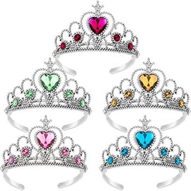 Set of 5 Tiara Accessories Party Princess Tiara Kids Crown Hair Ornaments Glitter Girls Headband