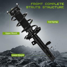 AUTOSAVER88 Front Complete Struts Shocks and Coil Spring Assembly Compatible with 2014-2019 Ford Escape