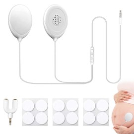 KIWOP Altavoces Prenatales, Auriculares para Embarazo para Mujeres, Sin Radiaciones, Música Que se Puede Tocar, Desarrollo Cerebral Precoz para Bebés, Regalo Perfecto para Baby Shower Embarazo