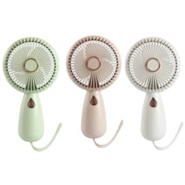 Sapphirem Mini Portable Cute Handheld Lightweight Small Personal Fan with USB Rechargeable Eyelash Fan for Office Outdoor Travel Camping-3 Pack