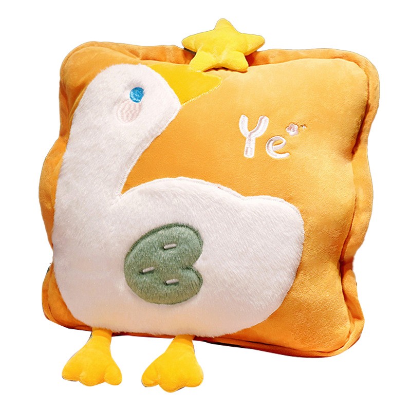 Travel Blanket and Pillow Set Multifunctional Plush Cute Animal Hand