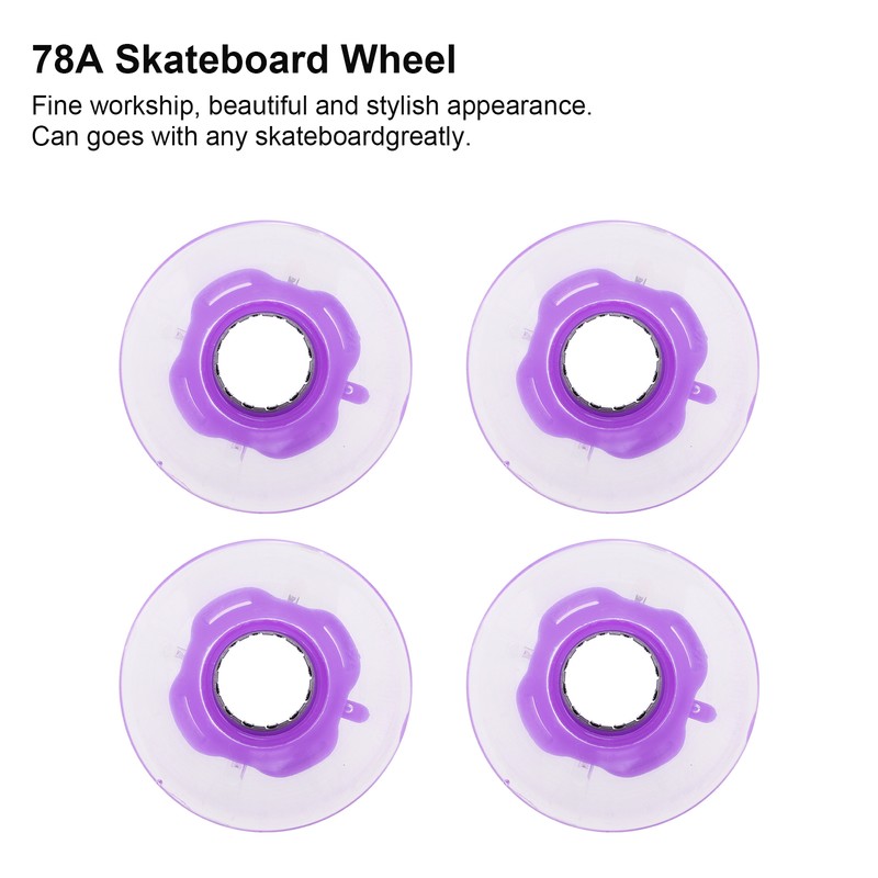 78A 60x45mm HighElastic Skateboard Flash Wheel PU Filling for Longboard