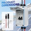 KERWINN Solar Panel Disconnect Switch,20A 400V Miniature Circuit Breaker Box