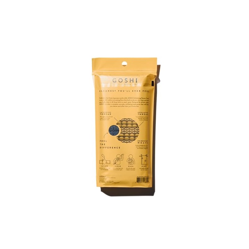 GOSHI Toalla de baño exfoliante Goshi