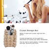 European Style Crystal Storage Box Crystal Jewelry Trinket Box Square