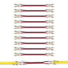 Clearhill 8mm 2Pin 10Pcs Press-in Assembly COB led Strip connectors,Ultra