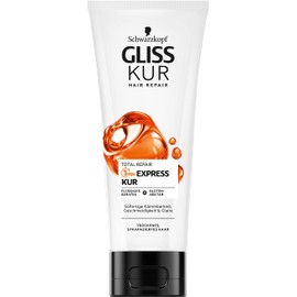 Gliss Kur 1-Minute Express Treatment Total Repair (200 ml), Hair Treatment with Keratin Protects Hair Fibres and Beautifies the Hair Structure, Effective After 1 Minute
