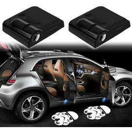 2pcs 3D Magnetic Car Door Step LED Welcome Logo Shadow Ghost Light Projector Lamp fits All Car Models (Helmet2) by DmStore