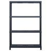 TREATLIFE HOME Storage Shelf Rack Plastic with 4 Tiers and