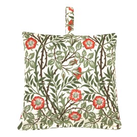 Lavender Sachet – William Morris Inspired Sweet Briar, French Lavender, Drawer & Wardrobe Freshener, Handmade in UK, 100% Cotton Gift – Redd & Goud (Olive Green)