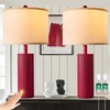 BZZMMB 24.5" Red Touch Lamps Set of 2, Modern Living