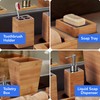 Bamodi Bamboo Bathroom Decor Set - 5-Piece Aesthetic Decorative Accessories