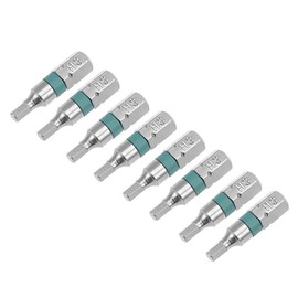 sourcing map 8pcs 25mm Long 1/4" Hex Shank H3 Hex High Quantity Screwdriver Bits S2 High Alloy Steel for Impact Driver Electric Screwdrivers and Drill