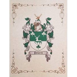 Mr Sweets Sawa Coat of Arms, Family Crest 8.5x11 Print - Surname Origin: German Germany
