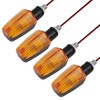 URAQT URAQT Motorcycle Turn Signal Light, 4 PCS Universal Watertight