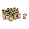GFORTUN 30pcs Zinc Plated Bronze Tone Carbon Steel Rivet Nuts