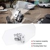 Universal Motorcycle Windshield Replacement, Transparent ABS Adjustable Height Motorbike Wind
