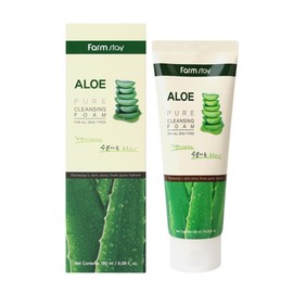 Farmstay Pure Cleansing Foam Aloe 180ml / 팜스테이 퓨어 클렌징폼 알로에 180ml