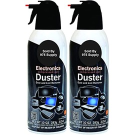 2 Cans, Compressed Air Duster, 10 oz Cans, Dust Off, Canned Air, Disposable Cleaning Duster, 10 oz - 2 Cans