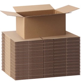 CRUGLA 40 Packs Shipping Boxes 8x6x4, Cardboard Boxes for Small Business, Corrugated Mailing Box Bulk for Packaging