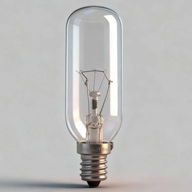 Hxszk WR02X22743 Refrigerator Light Bulb Lamp 125V 40W for GE GTE21/GIE21 Series, Replacement for GE Refrigerator Light Bulb, Freezer Bulb, Microwave Light, 1-Pack White Incandescent Appliance Bulb