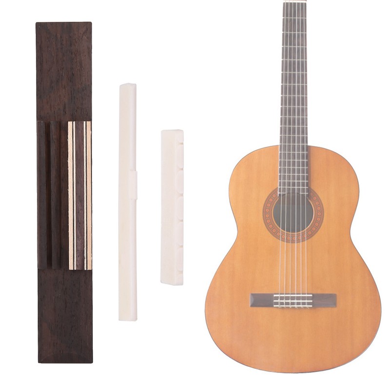 Classical Guitar Kit Bridge Faux Cattle Bone Guitars Nut Saddle