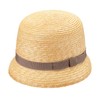 Tanaka Hat UK-H113 Straw Mini Casablanca, Natural × giclee ribbon