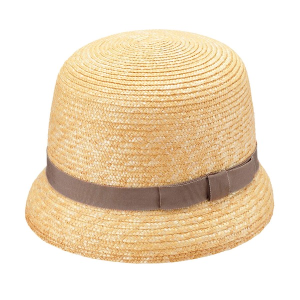 Tanaka Hat UK-H113 Straw Mini Casablanca, Natural × giclee ribbon