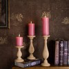 MOZEAL 3" x 6" Hand-Poured Unscented Candle,Dripless Pillar Candle Set