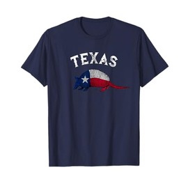 Armadillo Texas Flag T-Shirt T-Shirt