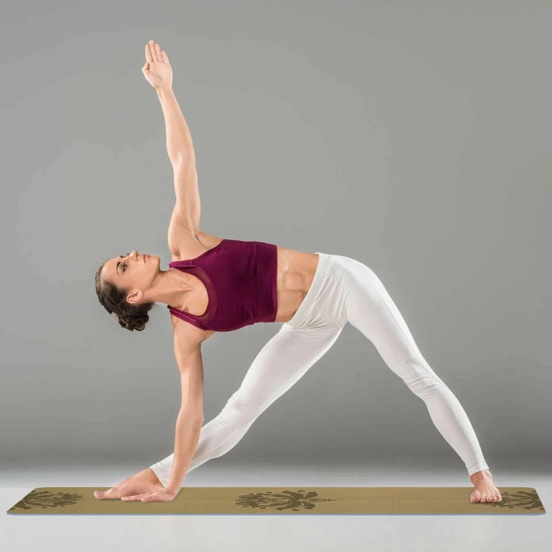 Enssy Cork Travel Yoga Mat Foldable Folding Small 173 61