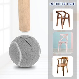 Macarrie 36 Pcs Tennis Balls for Chairs Glide Balls Precut Tennis Balls Bulk Tennis Ball Chair Leg Floor Protectors Tennis Ball Chair Foot Covers with Storage Bag for Furniture Leg Floor Protection