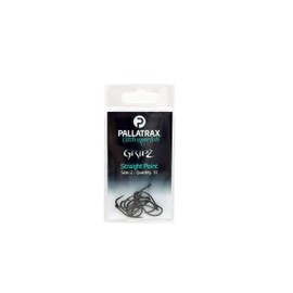 Pallatrax GRIPZ Straight Point Fishing Hooks - Carp Fishing Hooks - Award Winning Fishing Hooks (Size 2 - Straight Point)