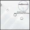 GBYcLyw Short Clear Shower Curtain Liner 60 Inch Length Peva