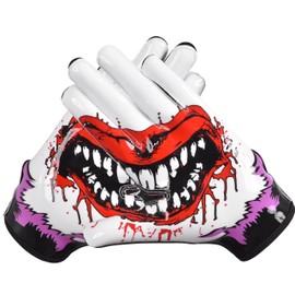 Zack Sports Football Gloves for Youth and Adults - Super Sticky Silicone Grip Football Receiver Gloves for Men and Women | Lightweight, Breathable & Durable (Youth Large)