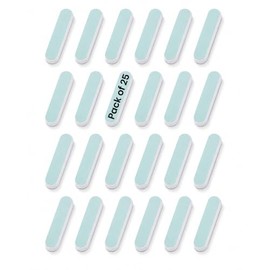 ForPro Professional Collection Super Quick Shine 2-Way Buffer, Green 400/White 4000 Grit, Double-Sided Manicure & Pedicure Nail Buffers, 3.5” L x .75”