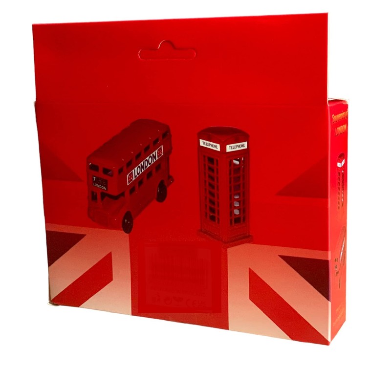 London Souvenir Pencil Sharpeners Set - Die Cast Metal Sharpener